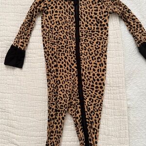 Little Sleepies Cheetah Print Kids Footie